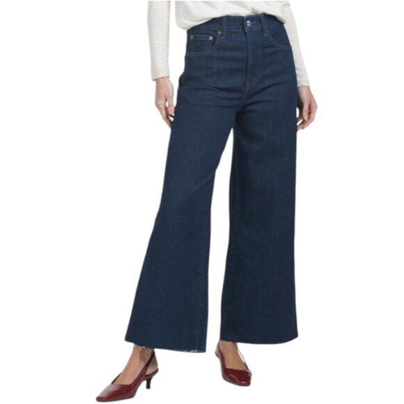 LE JEAN Juliette Wide Leg Ankle Jeans - Picture 1 of 2